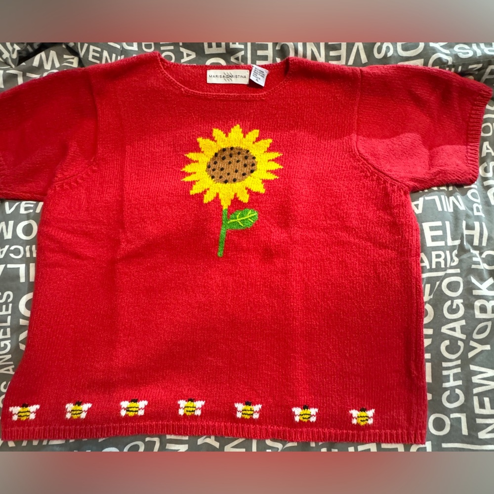 Vintage woman’s Marisa Christina short sleeve sweater.